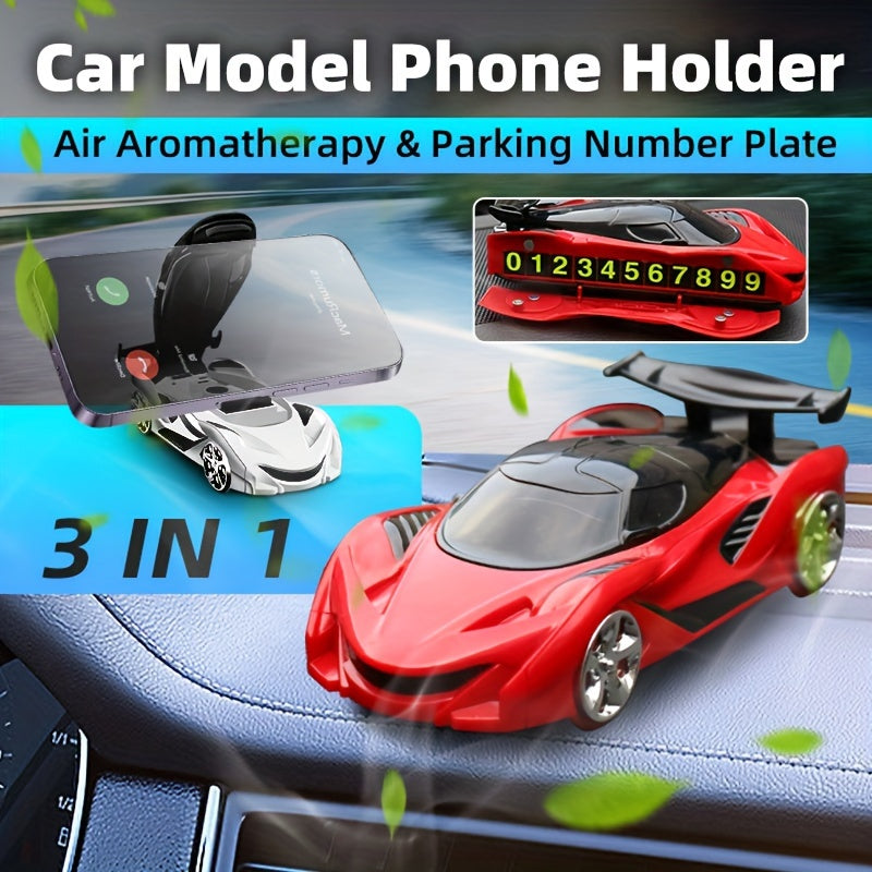 Car Phone Holder Stand – Fast Car Design with Navigation Mount & Aromatherapy