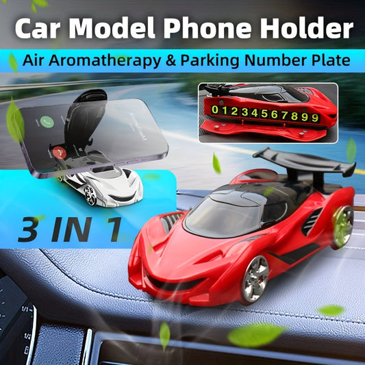 Car Phone Holder Stand – Fast Car Design with Navigation Mount & Aromatherapy