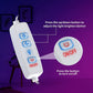 Cloud & Moon LED Neon Sign – USB Wall Light for Bedroom or Nursery Decor