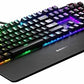 SteelSeries Apex 7 Mechanische Tastatur AZERTY, OLED-Display, rote Switches