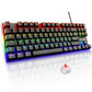 G-Lab Keyz Mercury TKL Mechanische Tastatur AZERTY RGB, Kompakt, PC/Konsole