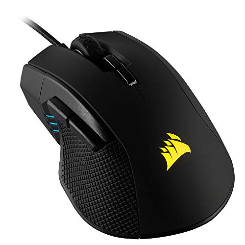 CORSAIR Ironclaw RGB Gaming Mouse, 18K DPI, 7 Buttons, Black