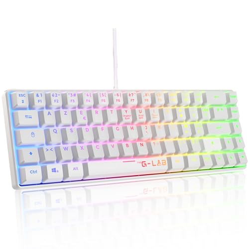 G-Lab Keyz Hydrogen 60% Clavier Semi-Méca AZERTY, RGB, PC/PS5