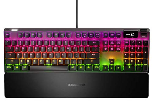 SteelSeries Apex 7 Clavier Méca AZERTY, Écran OLED, Switchs Rouges