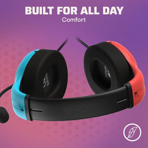 PDP LVL40 Gaming Headset - Switch/PC Compatible, Soft Ear Pads