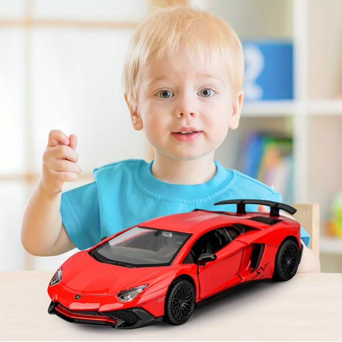RMZCITY 1:36 Aventador LP700-4 Die-Cast Car Model – Pull Back Toy for Kids