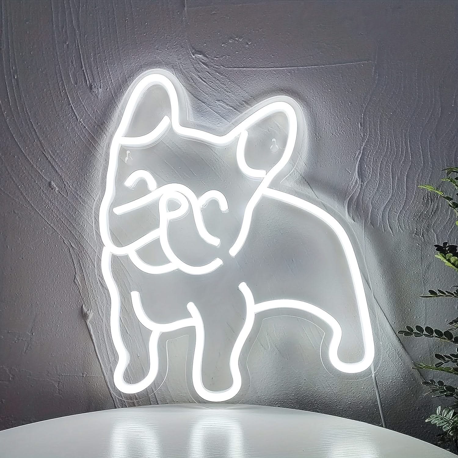 French Bulldog Neon Light – Pink Puppy USB LED Wall Decor Sign