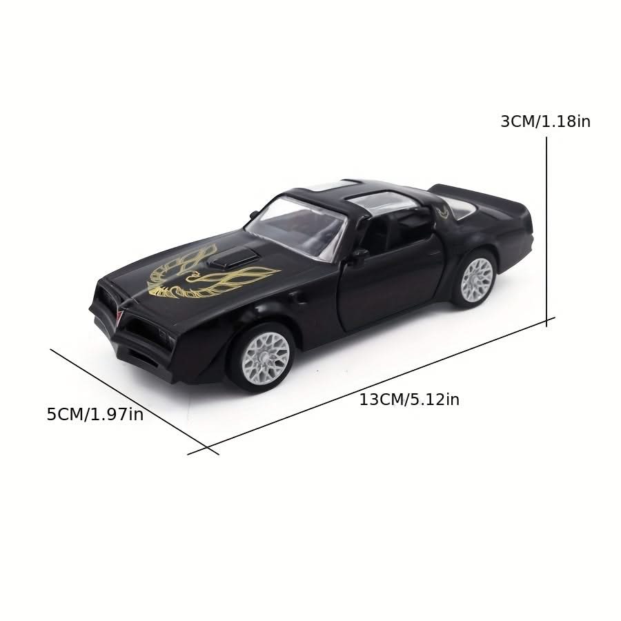 1:36 Scale Golden Porsche 911 & Pontiac Firebird Sports Car Model – Toy Gift for Car Enthusiasts