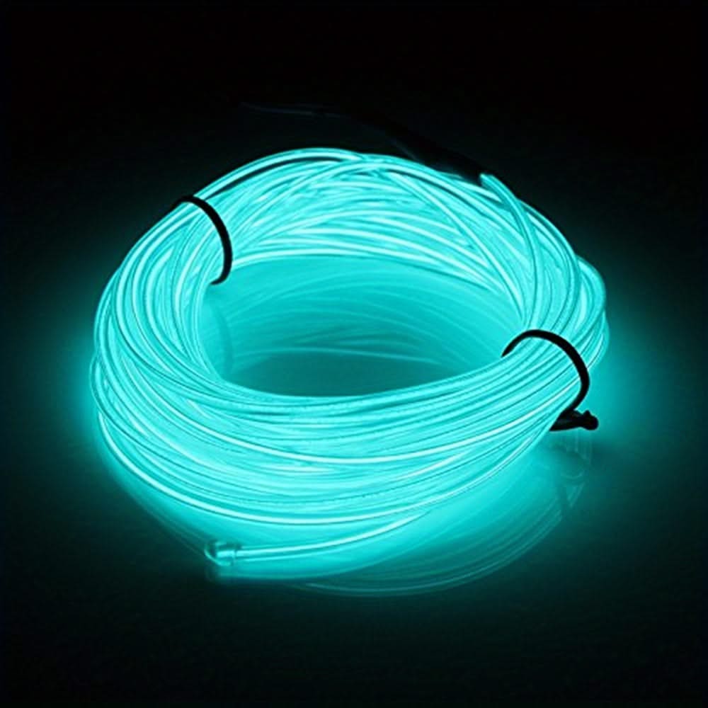 Vibrant 5m Neon Rope Lights – DIY EL Wire for Party & Holiday Decor