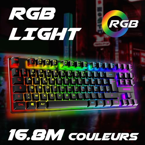 G-Lab Keyz Carbon Ex Mechanical Keyboard - RGB, Anti-Ghosting, Multi-Device