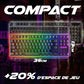 G-Lab Keyz Carbon Ex Mechanische Tastatur – RGB, Anti-Ghosting, Multi-Device