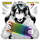G-Lab Keyz Carbon Ex Mechanische Tastatur – RGB, Anti-Ghosting, Multi-Device