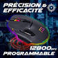 AKUMA Otaku M05 Gaming-Maus, 12800 DPI, 7 Tasten, RGB, Schwarz