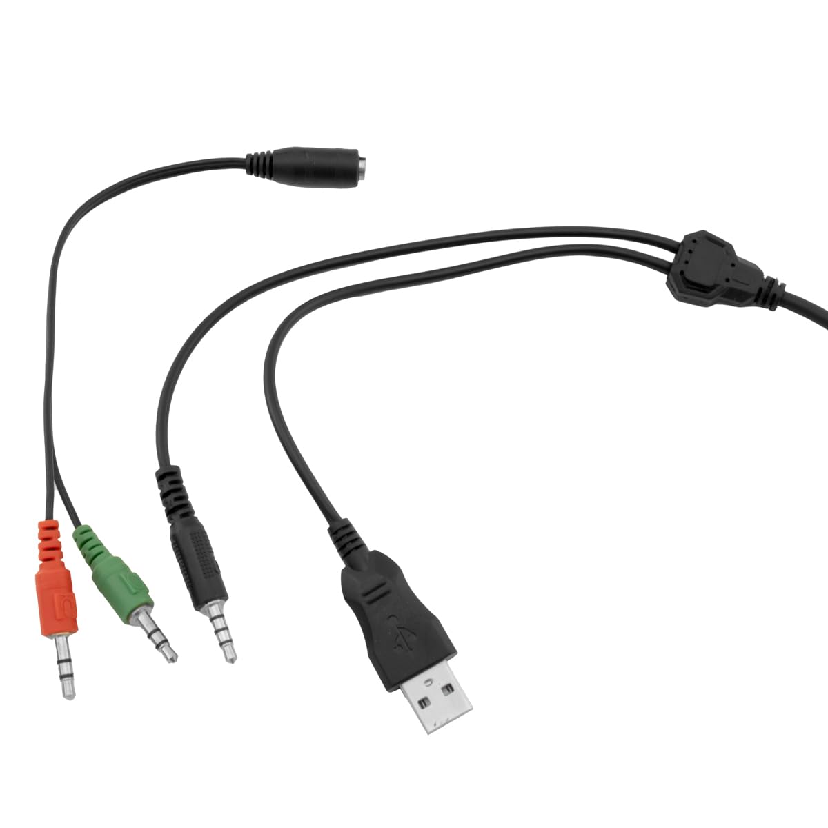 DeepGaming Headset w/LED - Flexible Mic, Works w/PS5/Xbox/PC