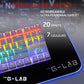 G-Lab Keyz Mercury TKL Mechanische Tastatur AZERTY RGB, Kompakt, PC/Konsole