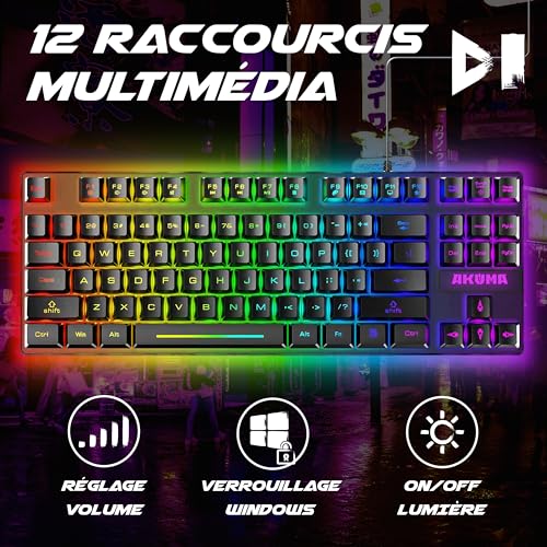 G-Lab Keyz Carbon Ex Mechanical Keyboard - RGB, Anti-Ghosting, Multi-Device