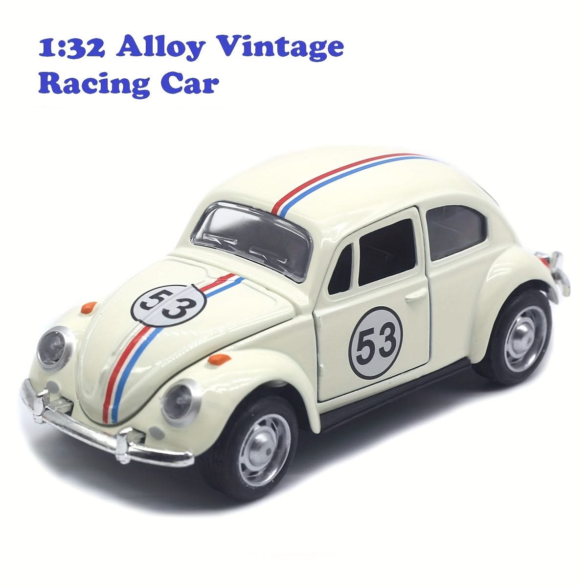 1:32 Vintage Die-Cast Racing Car Toy – Pull-Back Classic Model