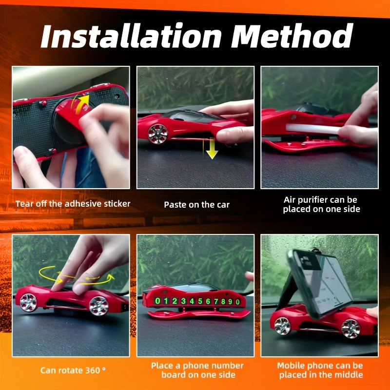 Car Phone Holder Stand – Fast Car Design with Navigation Mount & Aromatherapy