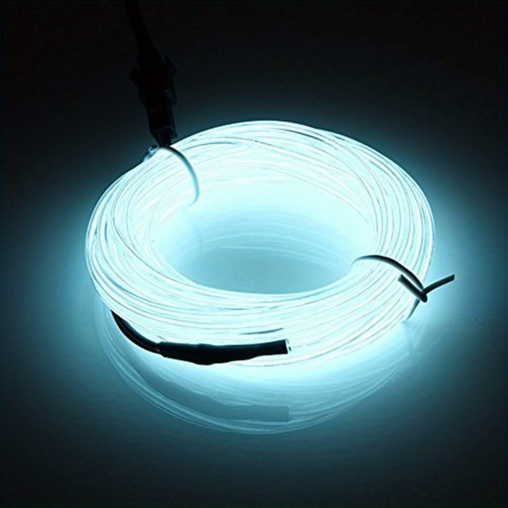 Vibrant 5m Neon Rope Lights – DIY EL Wire for Party & Holiday Decor