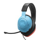 JBL Quantum 100N - PC-/Konsolen-Headset, abnehmbares Mikrofon, Rot/Blau