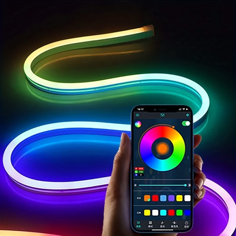 9.8ft RGBIC Desktop Light – App-Controlled LED Backlight for TV & Music Sync