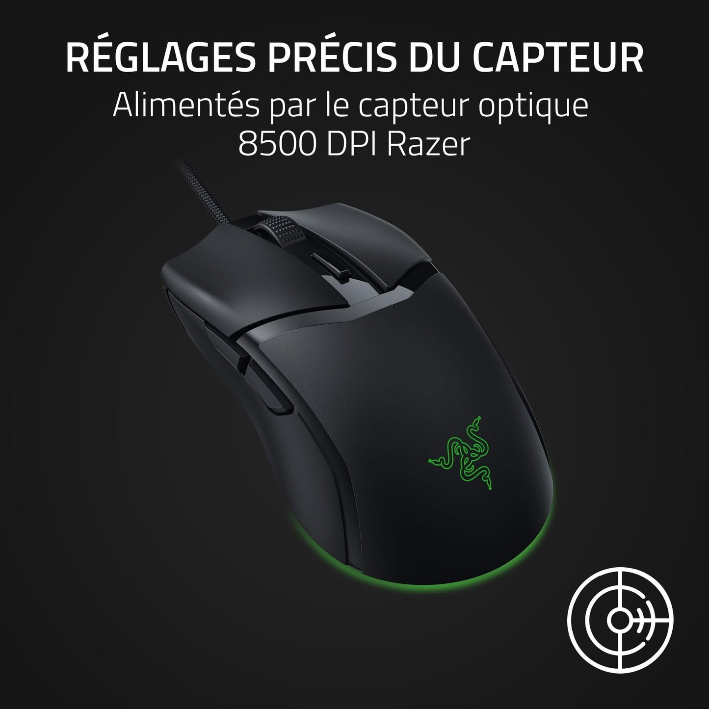 Razer Cobra Wired Gaming Mouse, RGB, 57g, Optical Switches