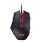 Acer Nitro Gaming-Maus, 4200 DPI, 8 Tasten, LED, 20g, USB, Schwarz/Rot