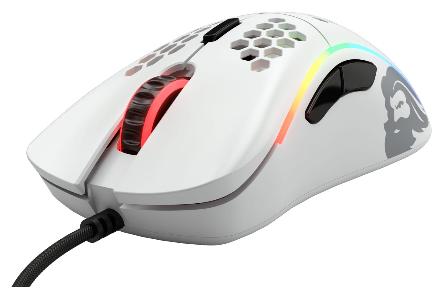 Glorious Model D Wired Gaming Mouse, 68g, Pixart 3360, RGB, White