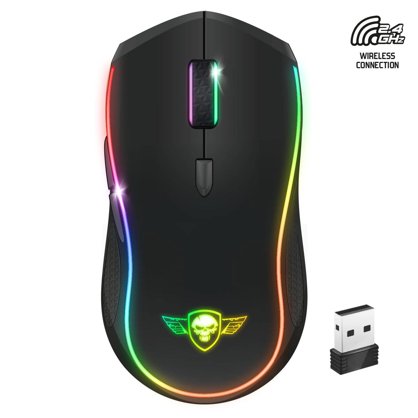 Spirit of Gamer Pro M9 Wireless Gaming Mouse, 4200 DPI, RGB, 6 Buttons