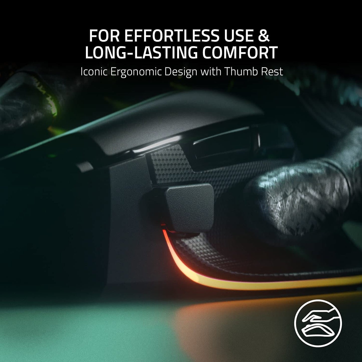 Razer Basilisk V3 Wired Gaming Mouse, 10+1 Buttons, 26K DPI