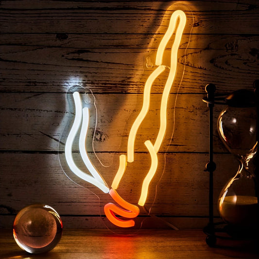 Cigarette LED Neon Light – USB Powered Wall Hanging for Bedroom and Bar Decor