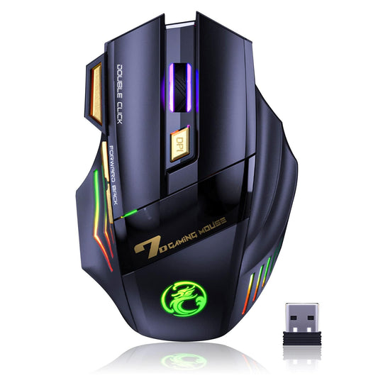 VEGCOO C8 Wireless Gaming Mouse, 4800 DPI, Rechargeable, Silent Click
