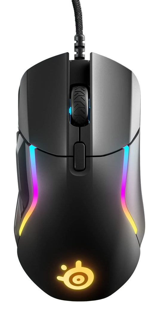 SteelSeries Rival 5 Gaming Mouse, 18K CPI, 9 Buttons, 85g, Black