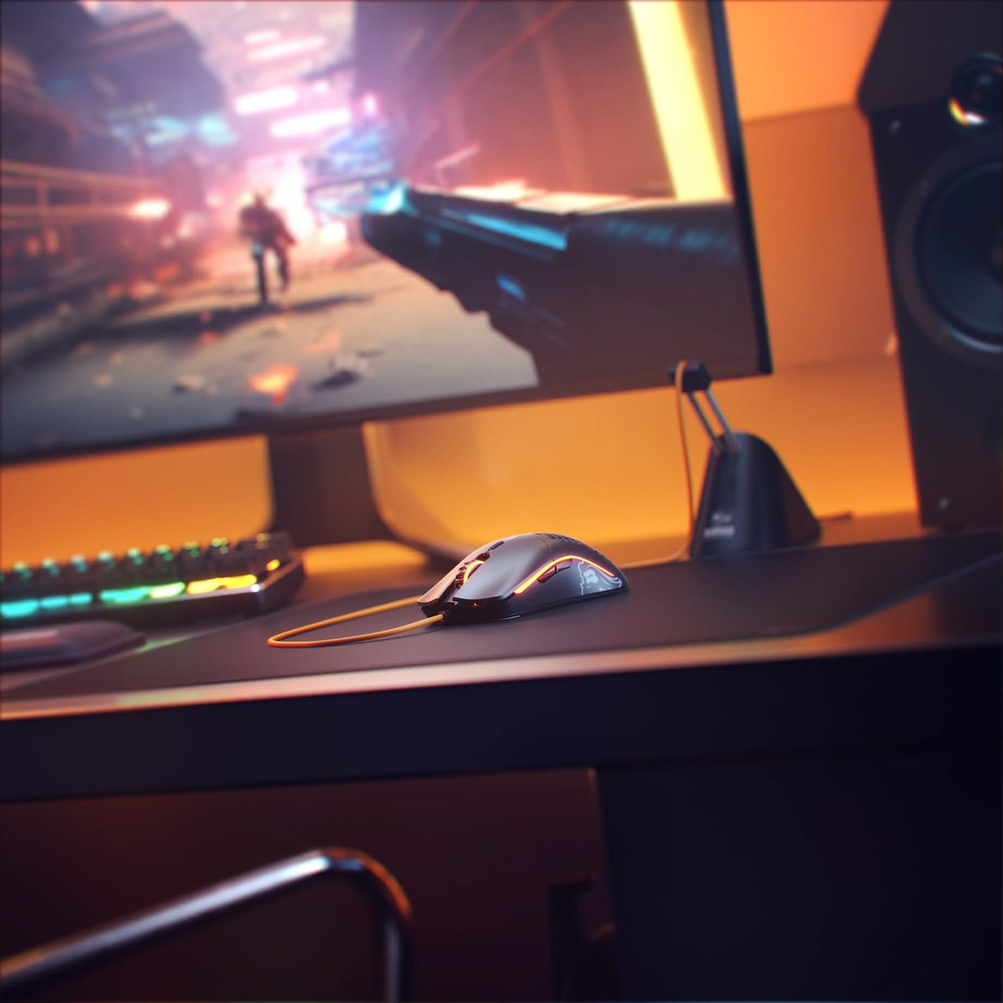Glorious Model O Wired Gaming Mouse, 67g, Pixart 3360, RGB, Black