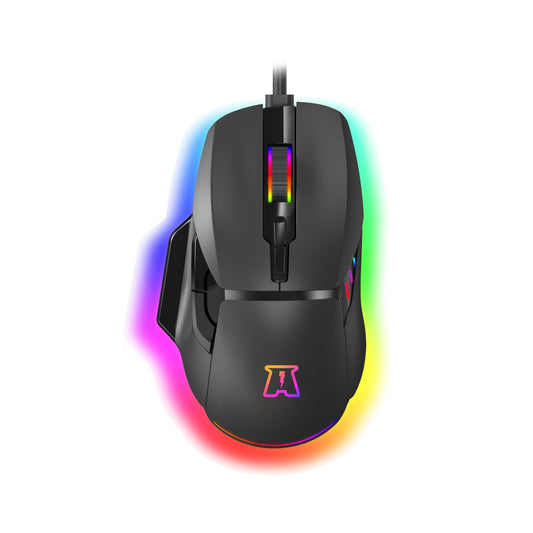 AKUMA Otaku M05 Gaming Mouse, 12800 DPI, 7 Buttons, RGB, Black