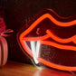 Fangs Neon Sign – USB LED Wall Light for Man Cave, Gothic, or Halloween Decor