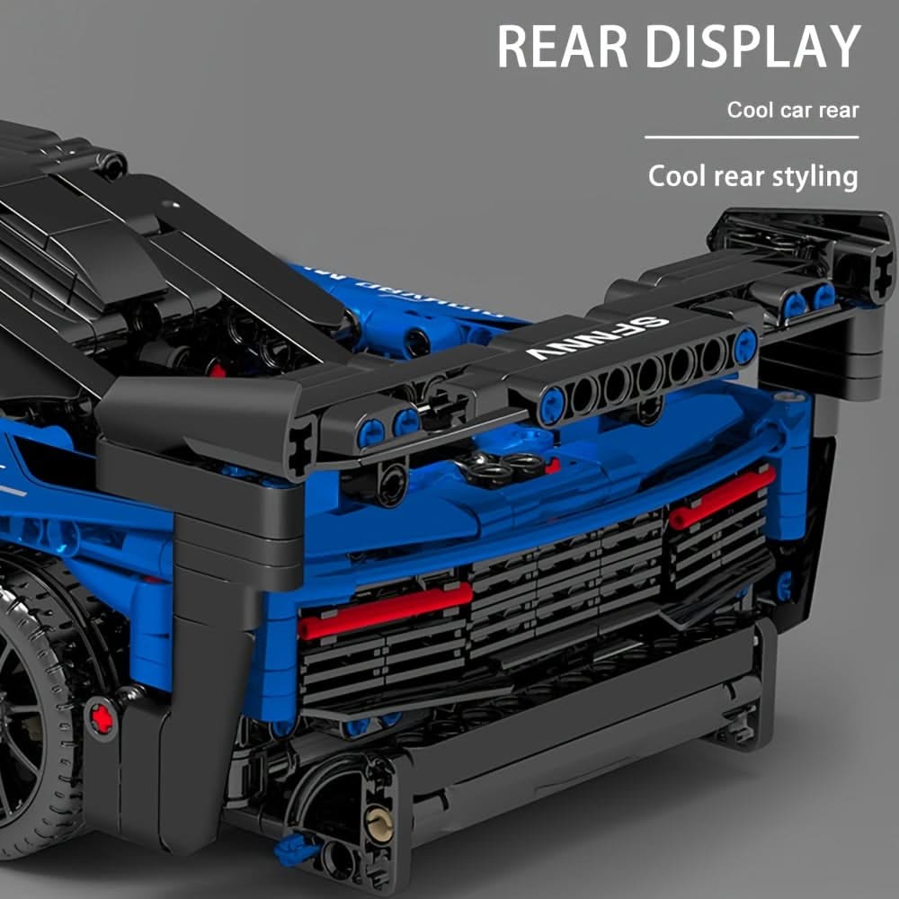 1404pcs 1:14 Sports Car Building Kit - MOC Racing Model for Adults