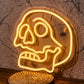 Halloween Skull Neon Sign – USB LED Wall Light with Line Switch for Halloween Decor