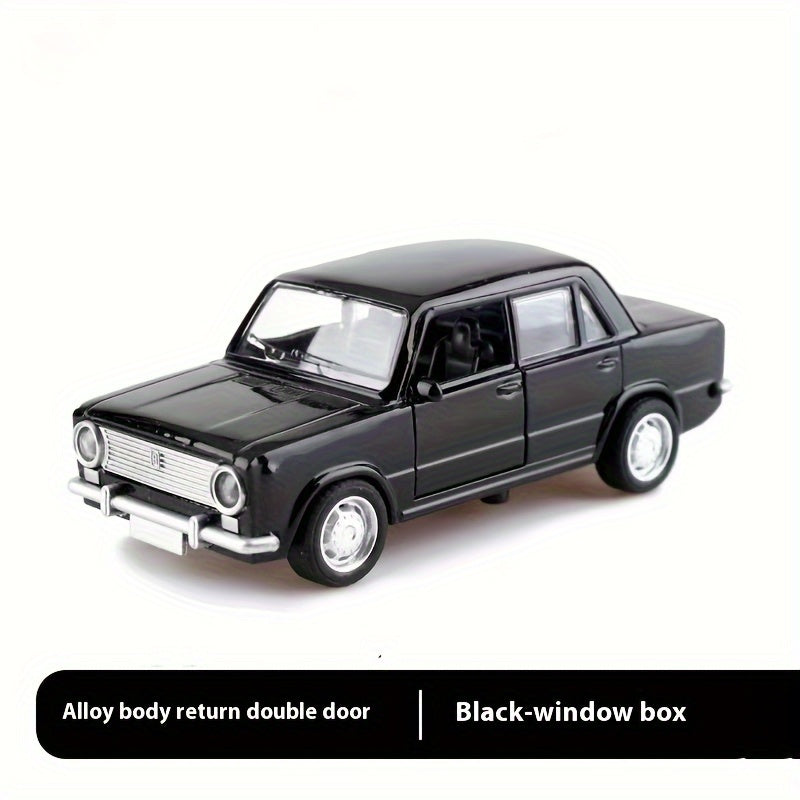 1:36 Yellow Alloy Die-Cast Car Model – Double Doors, Display Toy