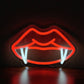 Fangs Neon Sign – USB LED Wall Light for Man Cave, Gothic, or Halloween Decor