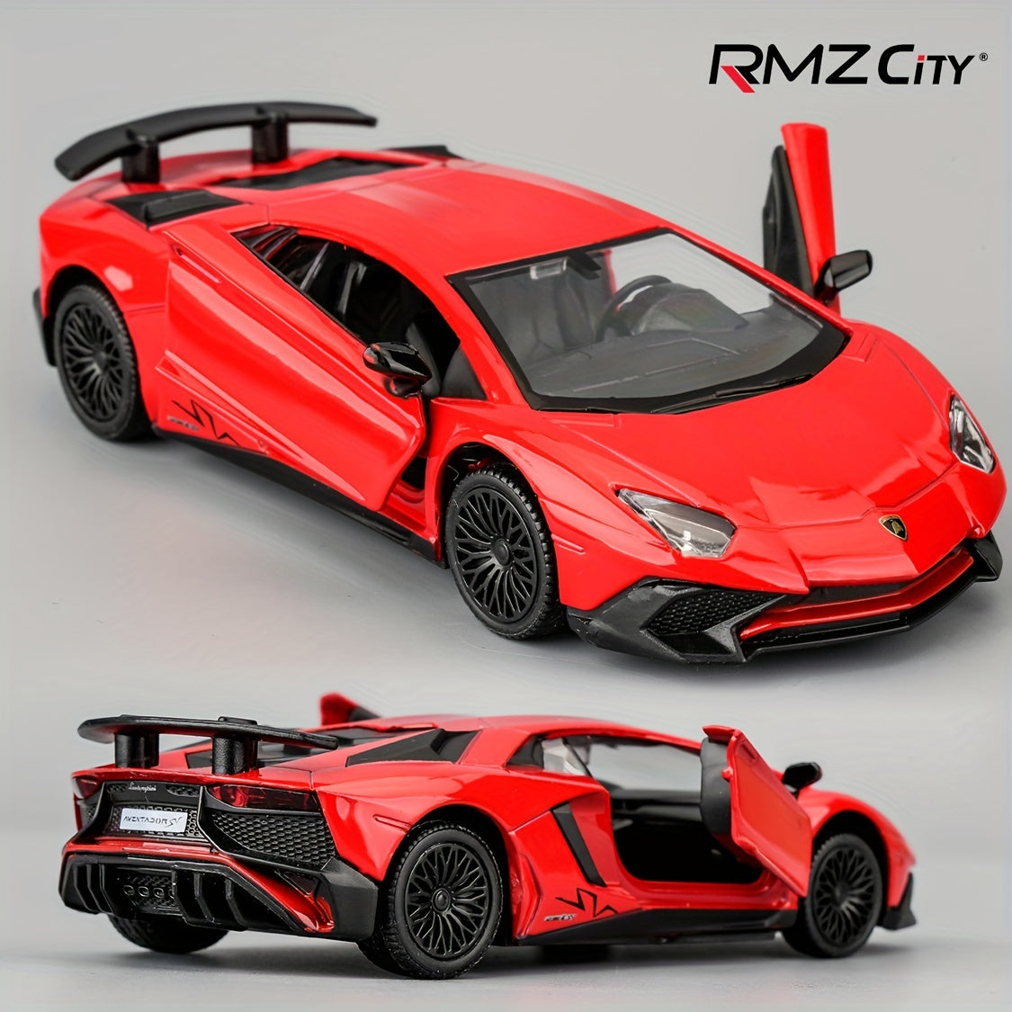 RMZCITY 1:36 Aventador LP700-4 Die-Cast Car Model – Pull Back Toy for Kids