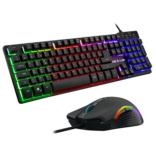 G-LAB KRYPTON Combo - Gaming Keyboard & Mouse 3200DPI, PC/PS4/Xbox
