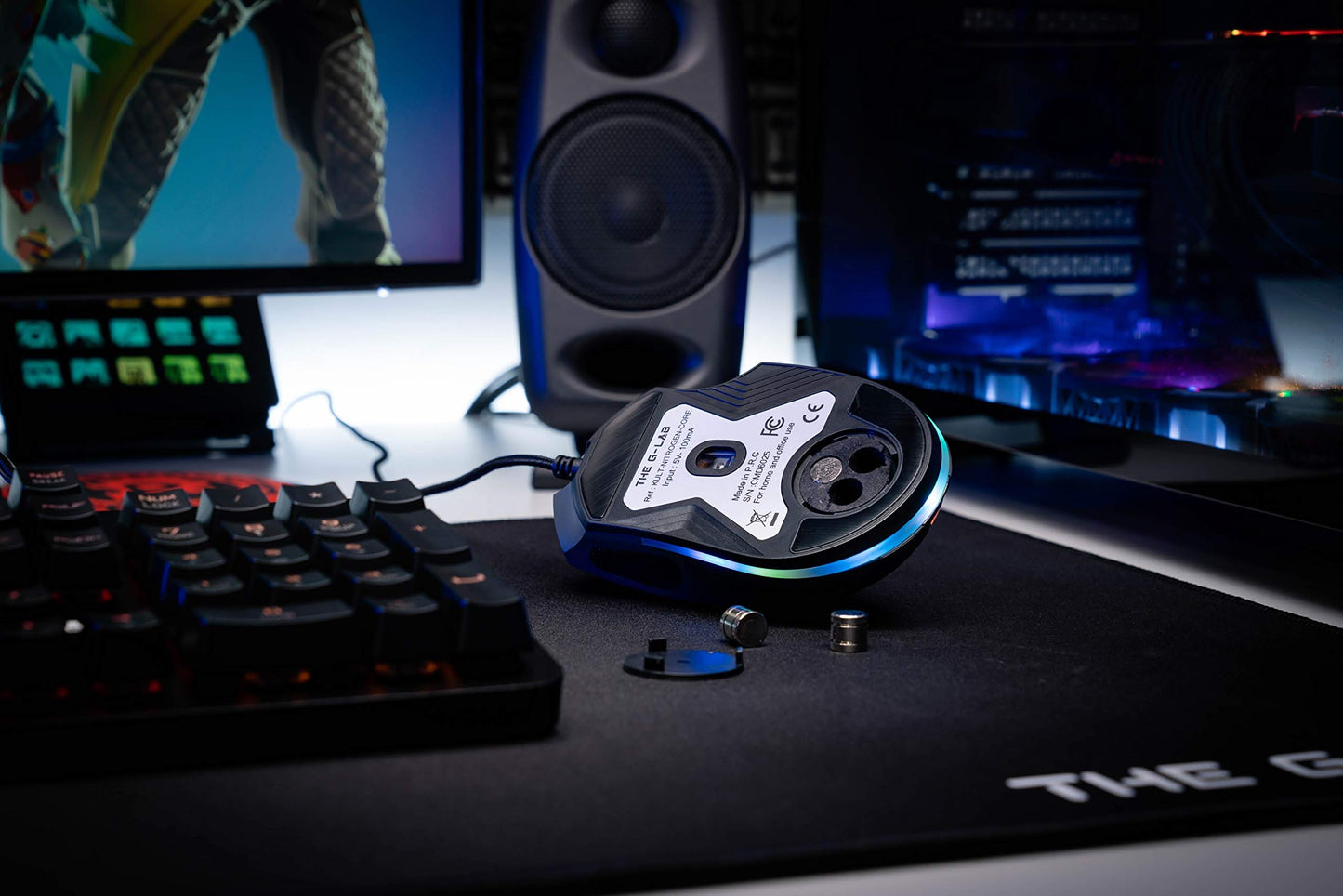 The G-Lab Kult Nitrogen Core Gaming Mouse, 10K DPI, 11 Buttons, RGB