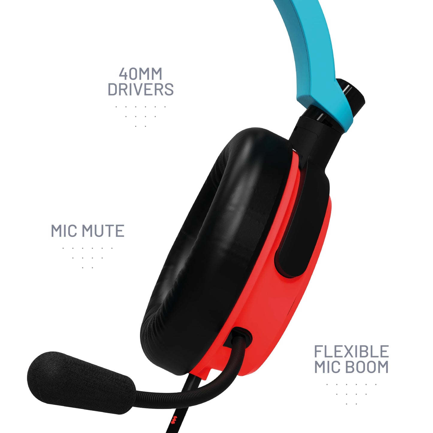 STEALTH C6-100 Headset - Lightweight, Comfortable, 1.5m Cable