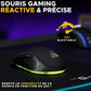 The G-Lab Kult Krypton Kabellose Gaming-Maus, 6400 DPI, RGB, 7 Tasten, Schwarz