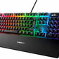 SteelSeries Apex 7 Mechanische Tastatur AZERTY, OLED-Display, rote Switches