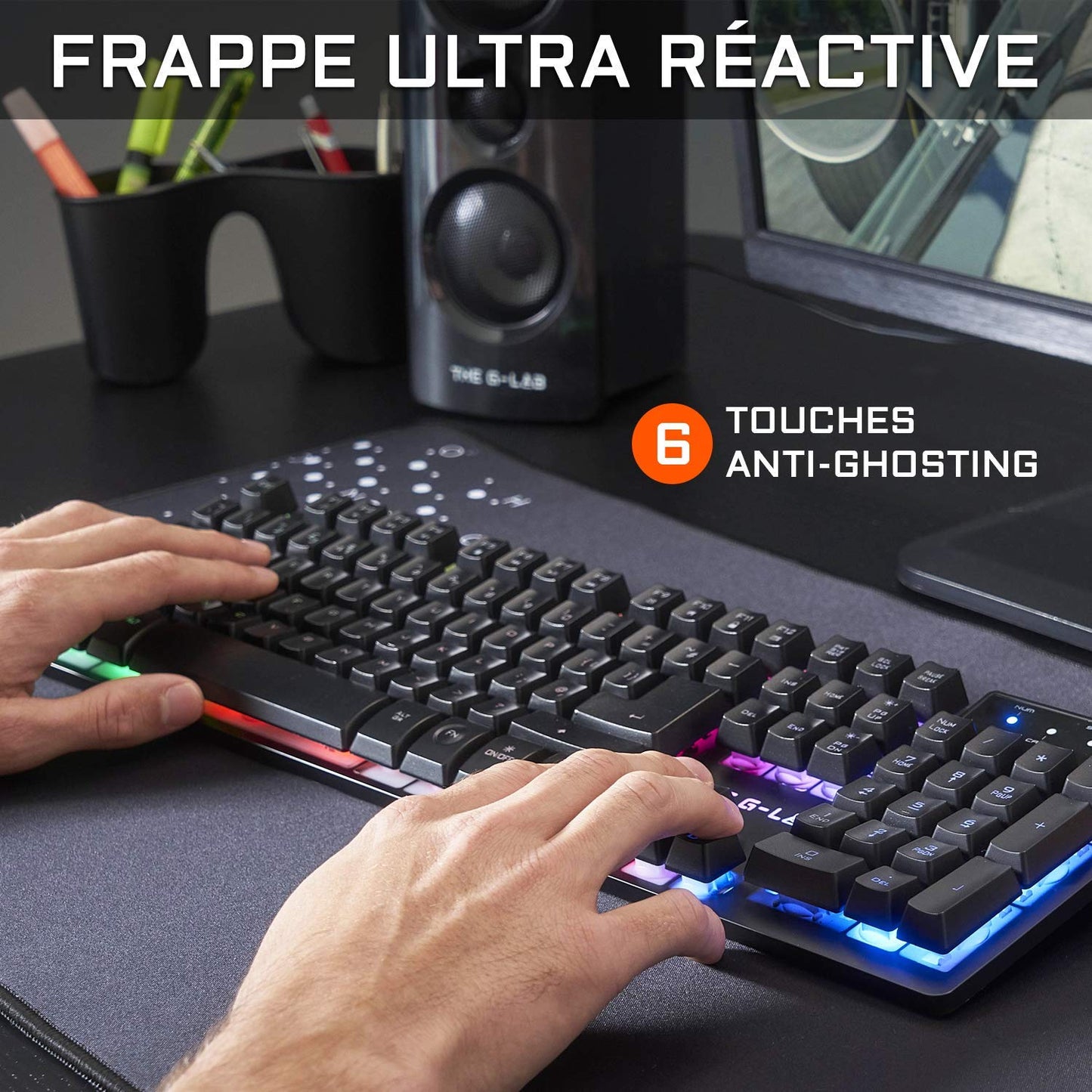 G-LAB KRYPTON Combo - Gaming Keyboard & Mouse 3200DPI, PC/PS4/Xbox
