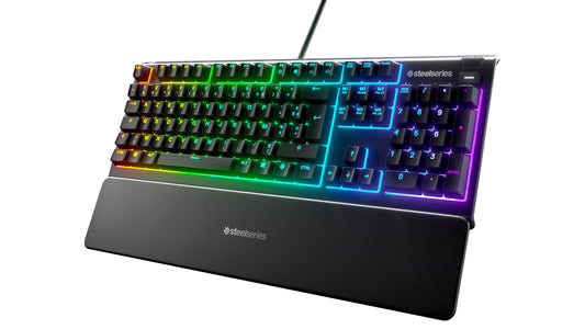 SteelSeries Apex 3 Clavier Gaming AZERTY RGB, Repose-Mains Magnétique