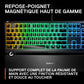 SteelSeries Apex 3 Gaming-Tastatur, AZERTY, RGB-Beleuchtung, magnetische Handballenauflage