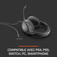 NOVA AUSTRALIS - Kabelgebundenes Gaming-Headset mit abnehmbarem Mikrofon, plattformübergreifend